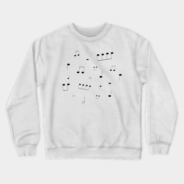 Music Notes Crewneck Sweatshirt by WildSloths